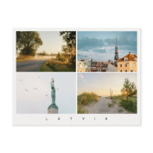 Riga und Lettland Reise-Foto-Kollage, modern