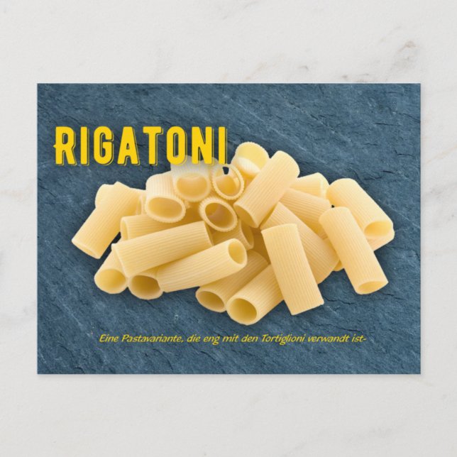 Rigatoni al Forno Postkarte (Vorderseite)