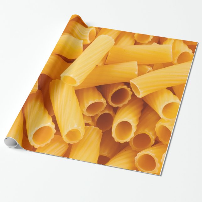 Rigatoni Makkaroni-Teigwaren Geschenkpapier (Ungerollt)