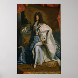Rigaud - Portrait von Louis XIV (nach 1701) Poster