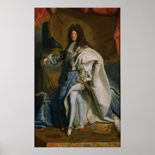 Rigaud - Portrait von Louis XIV (nach 1701) Poster
