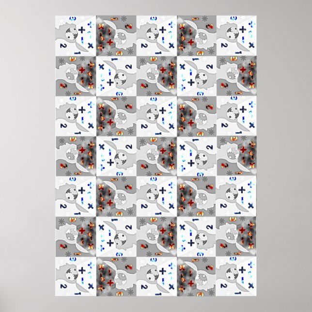 Rige Lotsa Math Brains Poster (Vorne)