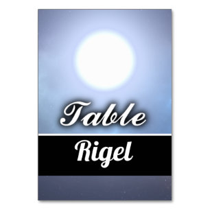 Rigel Tischnummer