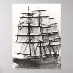Rigged Ship Poster