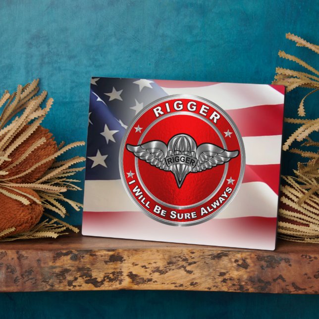 Rigger Army Veteran Fotoplatte (Seite)