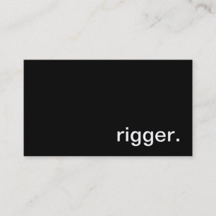 Rigger-Visitenkarte Visitenkarte