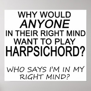 Right Mind Harpsichord Poster