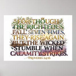 Righteous Rise Again Though They Fall Seven Times Poster