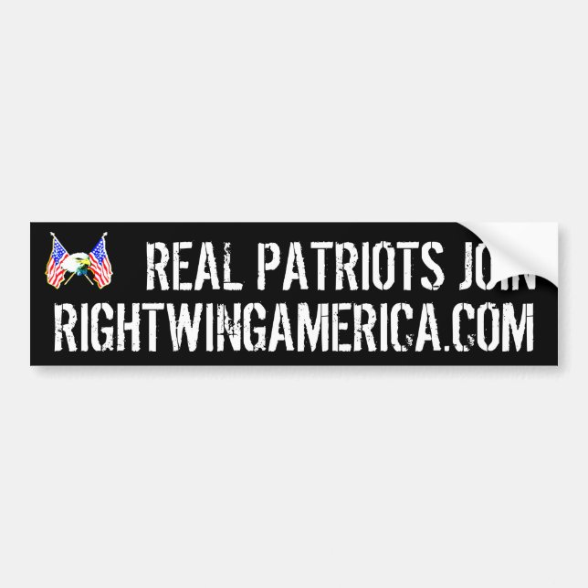 Rightwingamerica.com Autoaufkleber (Vorne)