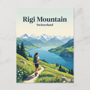Rigi-Berg Schweiz Postkarte