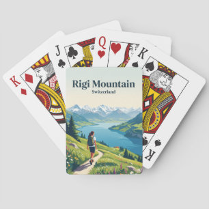 Rigi-Berg Schweiz Spielkarten