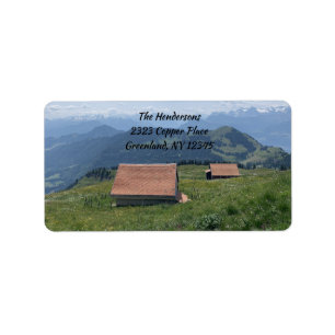 Rigi Kulm Old Barns Adressaufkleber