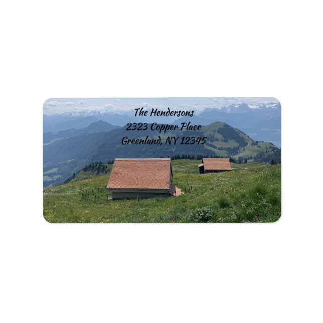 Rigi Kulm Old Barns Adressaufkleber (Vorne)