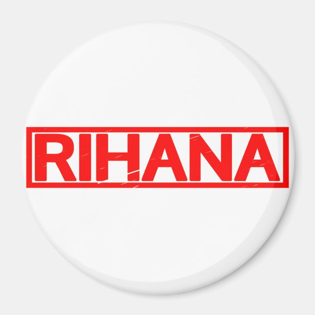 Rihana Briefmarke Magnet (Vorne)