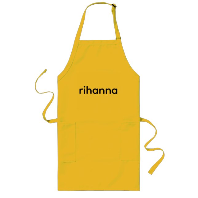 "Rihanna Iconic Fan T - Shirt | Frische und stilvo Lange Schürze (Vorne)