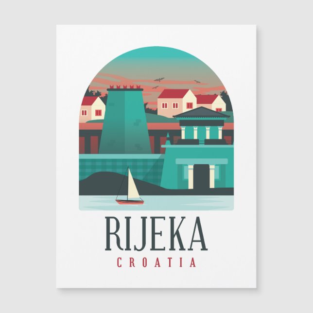 Rijeka Croatia Magnetkarte (Vorderseite)