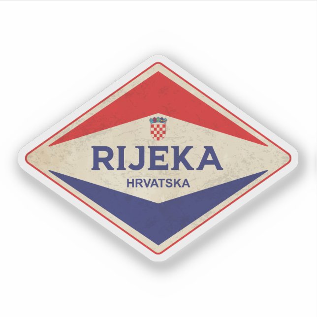 Rijeka Vintag Aufkleber (Vorderseite)