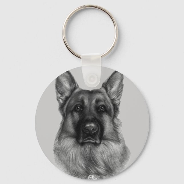 Rikko, Deutscher Schäferhund Schlüsselanhänger (Vorderseite)