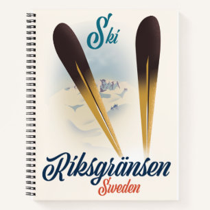 Riksgränsen Schweden Skitouren Kunst Canvas Print Notizbuch