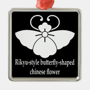 Rikyu-Karahana-Cho Silbernes Ornament