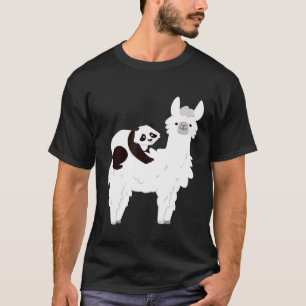 Rilächerlich Baby Panda Riding Llama Alpaca Animal T-Shirt