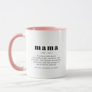 RILEY Modern Mama Definition Mother Day Foto Tasse
