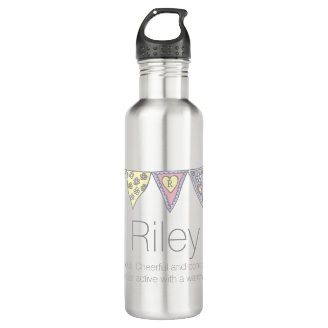 Riley-Name bedeutet "Bratgetränke-Flasche" Trinkflasche (Vorderseite)