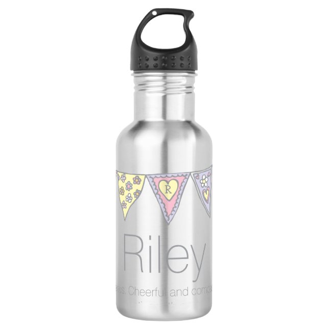 Riley-Name bedeutet "Bratgetränke-Flasche" Trinkflasche (Vorderseite)