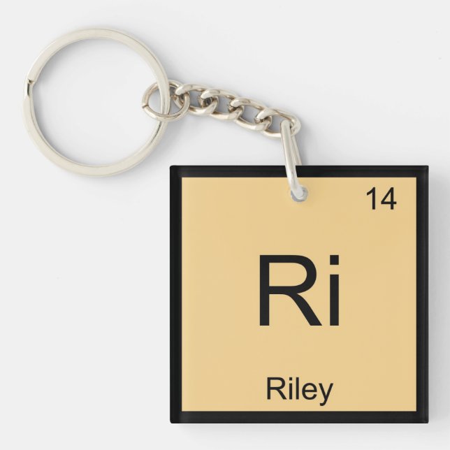 Riley Name Chemistry Element Periodische Tabelle Schlüsselanhänger (Vorderseite)