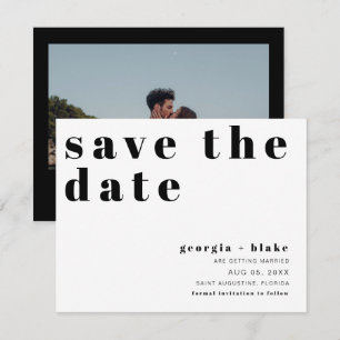 RILEY Retro Bold Zurzeit Save the Date Einladung