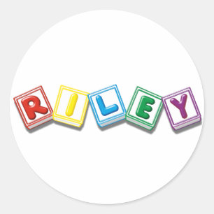 Riley Runder Aufkleber