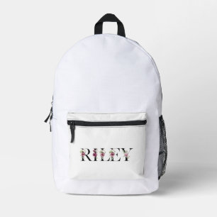Rileys Name. Ich heiße Riley. Bedruckter Rucksack