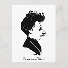 Rilke Caricature Postkarte