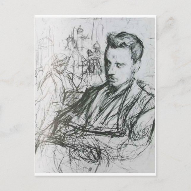 Rilke - Sketch Postkarte (Vorderseite)