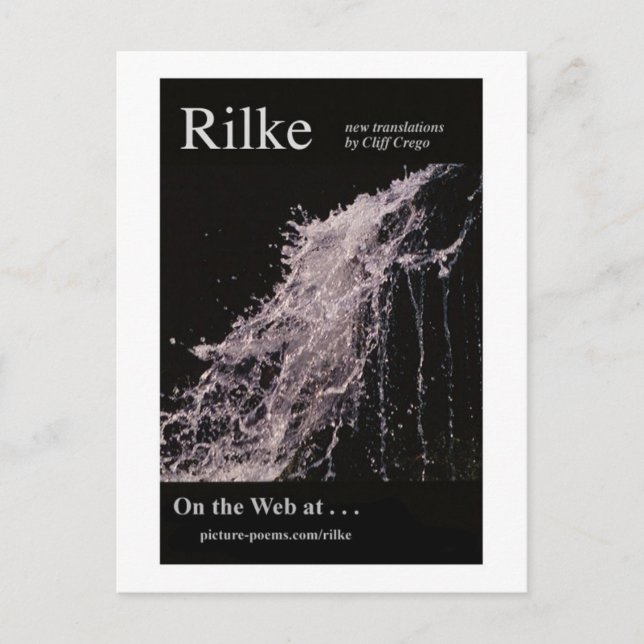 RILKE WEBSITE POSTER POSTKARTE (Vorderseite)