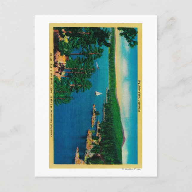 Rim of the World Drive in San Bernardino Postkarte (Vorderseite)