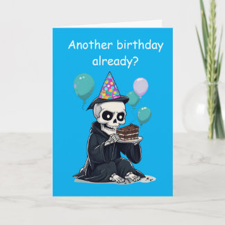 rim Reaper Birthday Funny Aging Humor Gift Karte