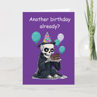 rim Reaper Birthday Funny Aging Humor Gift Karte