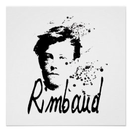 RIMBAUD Portrait Graphic Art Perfect Poster
