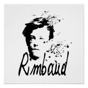 RIMBAUD Portrait Graphic Art Perfect Poster
