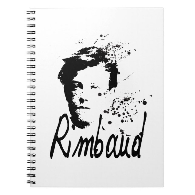 RIMBAUD Portrait-Notebook Notizblock (Vorderseite)