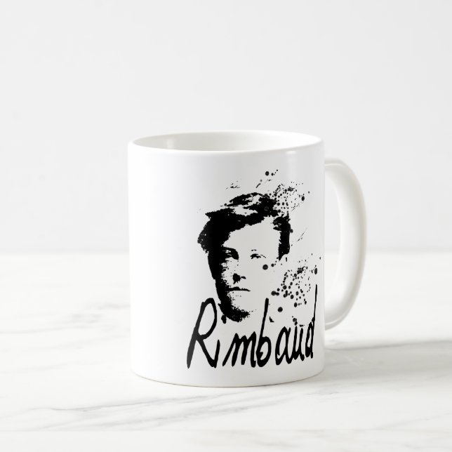 RIMBAUD Porträt-Tasse Kaffeetasse (VorderseiteRechts)