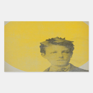 Rimbaud Rechteckiger Aufkleber