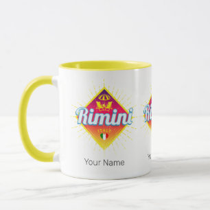 Rimini Emilia-Romagna Italien Retro-Sonnenuntergan Tasse