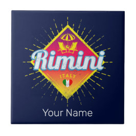 Rimini Emilia-Romagna Italien Retro Sunset Vintag Fliese