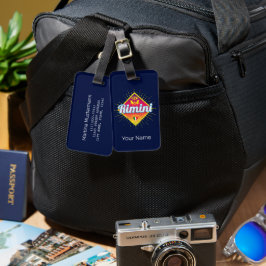 Rimini Emilia-Romagna Italien Retro Sunset Vintag Gepäckanhänger