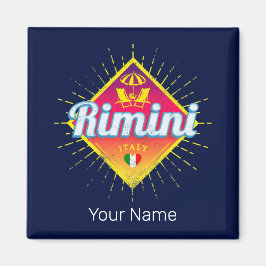 Rimini Emilia-Romagna Italien Retro Sunset Vintag Magnet