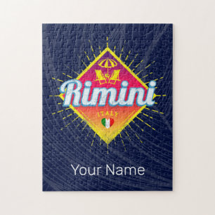 Rimini Emilia-Romagna Italien Retro Sunset Vintag Puzzle