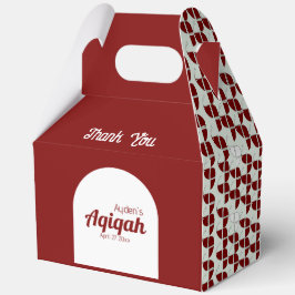 RIMPLIZIERTES, weißes Muster, Aqiqah Babydusche Geschenkschachtel