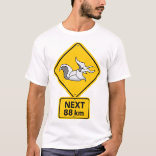 Rimworld Megaspider Warning Road Sign funny meme i T-Shirt